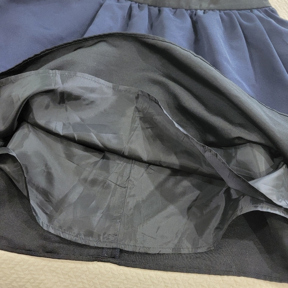 NEW Express Black and Blue Women's Skirt Size 10 Color Block Full - Picture 4 of 13